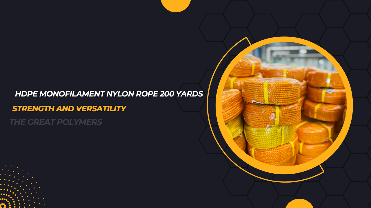 HDPE Monofilament Nylon Rope 200 YARDS -THE GREAT POLYMERS/INDIA